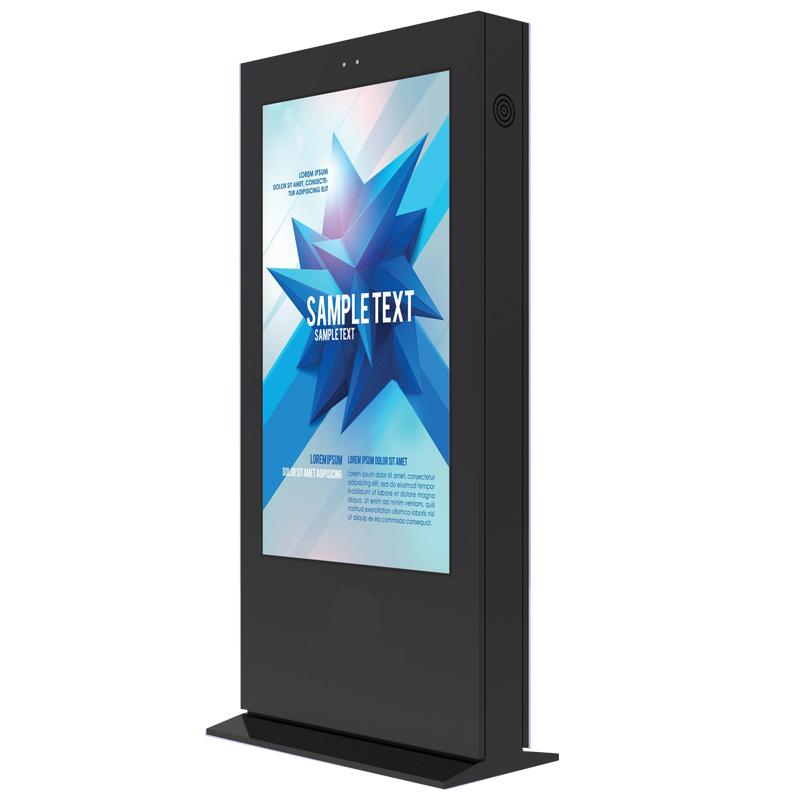 86-Zoll-LCD-Totem für den Außenbereich mit einseitigem Kiosk mit IP55-Sonnenlicht, lesbarer Helligkeit von 3000 Nits